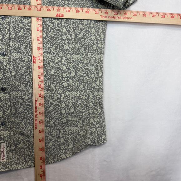 Penguin Large Classic Fit Shirt Munsingwear Buttoned Short Sleeve Floral Office - Picture 6 of 7